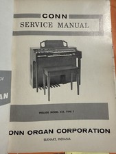 Conn Organ Prelude 315 Type 1/2 307 Type 1/2 Service Repair Manual Schematics