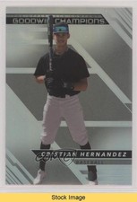 2022 Upper Deck Goodwin Champions Platinum Rainbow Cristian Hernandez READ f6d