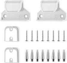 Retractable Baby Gate Replacement Parts Kit, Pet Full Set Wall White