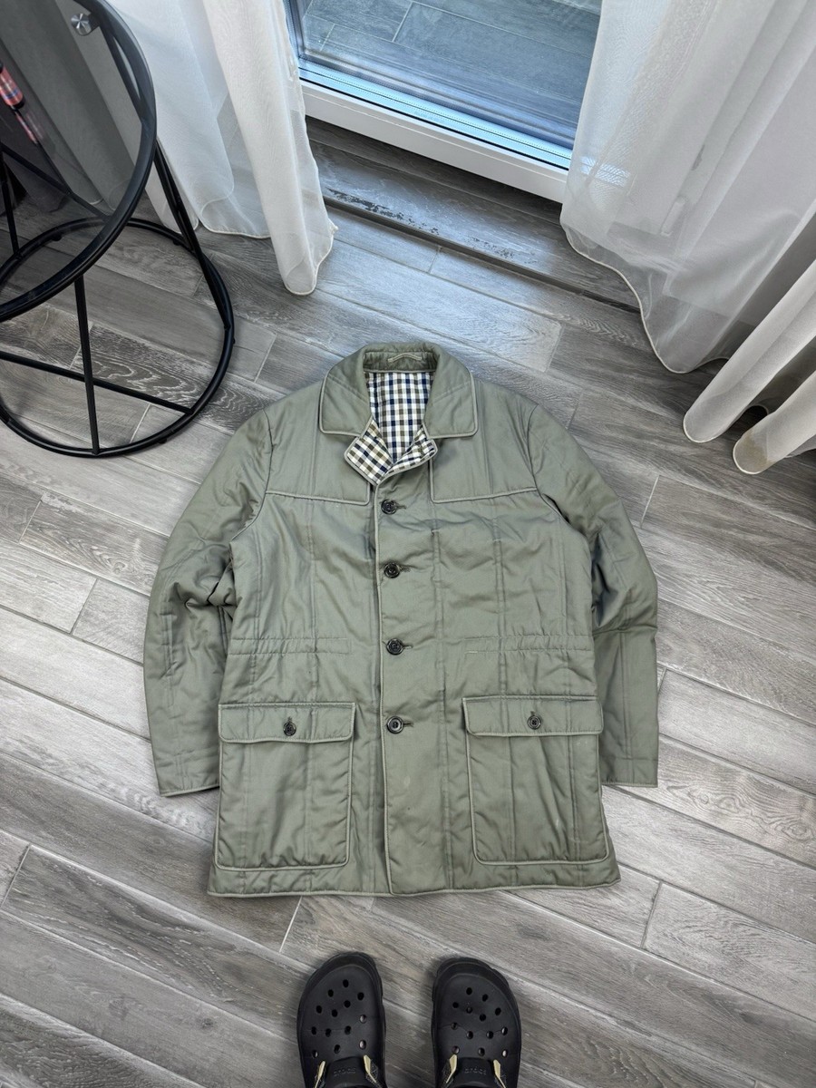 Aquascutum Vintage 1980s 1990s Men's House Trench Coat Size