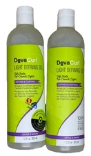 Lot Of 2!!  DevaCurl Light Defining Gel 12 oz Soft Hold No Crunch Styler NEW