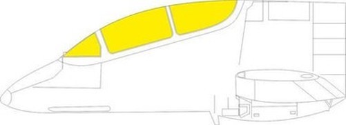 Eduard EX788 1/48 Mask IA-58A Pucara for Kinetic Canopy mask Set