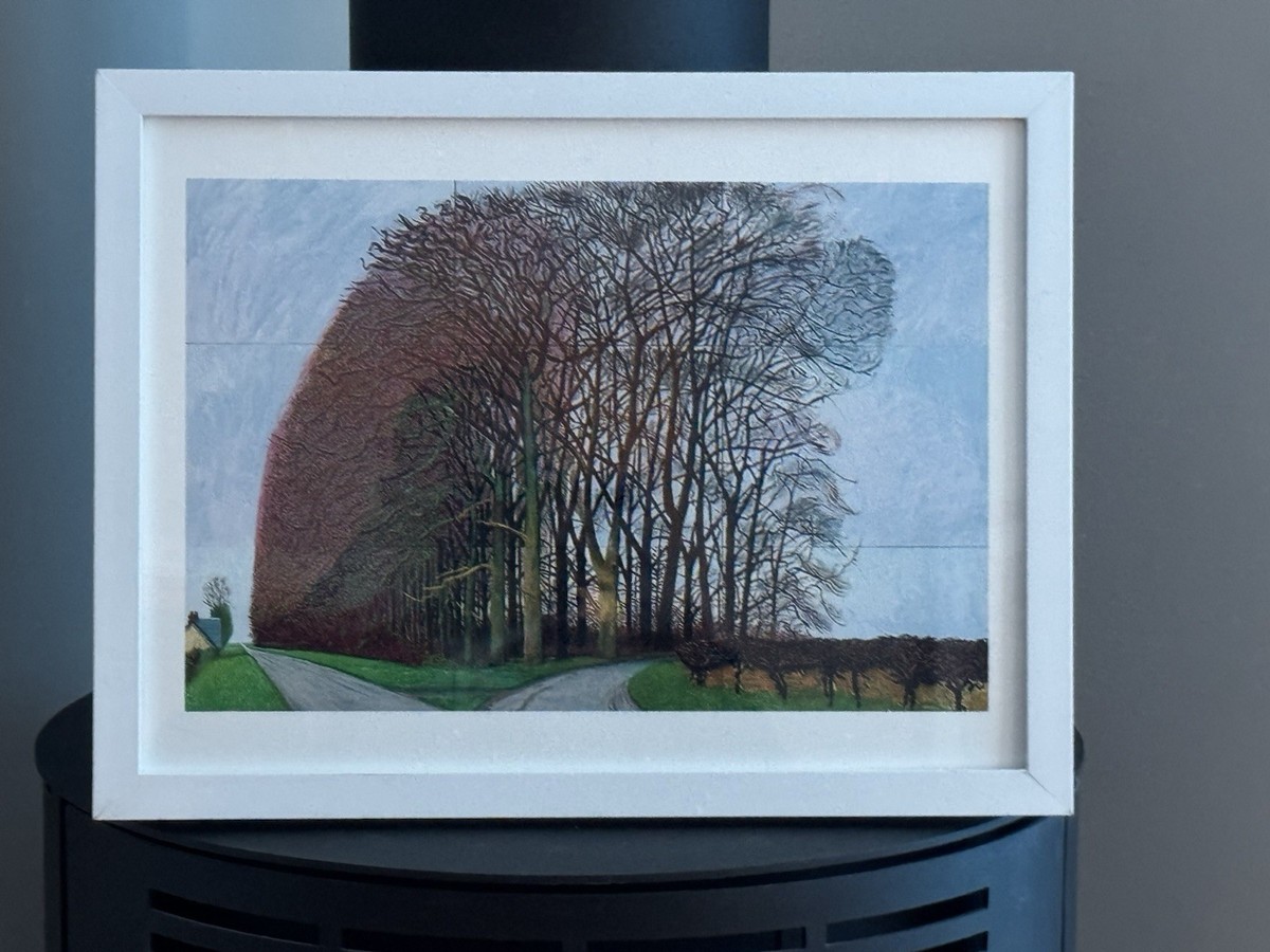 David Hockney Bigger Trees Near Water Print White Frame | eBay UK