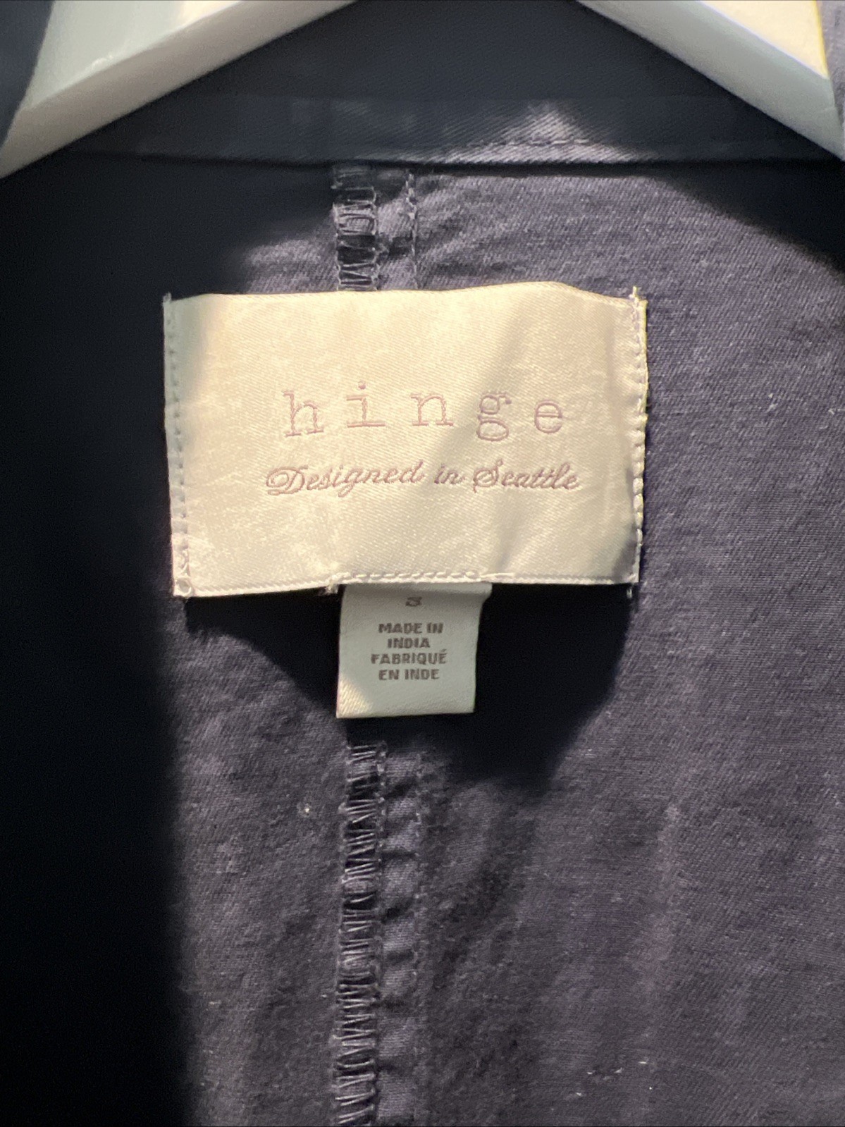 Hinge Women’s Full Zip Button Utility Jacket Navy… - image 5