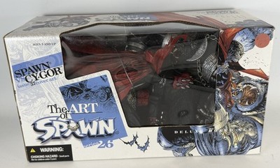 THE ART OF SPAWN 57 COVER ART SPAWN CY-GOR 26 BOXED SET MCFARLANE FIGURE *NEW*