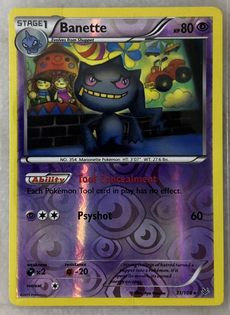 XY - Roaring Skies #31/108 Banette (31) Reverse Holo LP