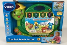 VTech Touch & Teach Turtle Interactive Electronic Learning Book Letters Numbers