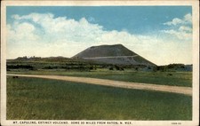 Monte Capulin extinto volcán Ratón Nuevo México postal de colección c448