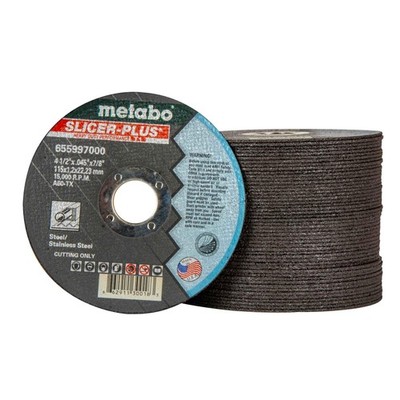 655997000 50-Pack | 4-1/2-inch Slicer Plus Cutting Wheel | Type 1 | 4.5 x .045 x