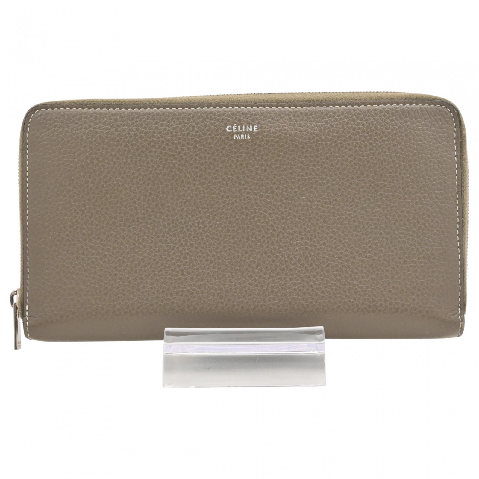 Auth CELINE Multi-Function Large Zip Wallet Long … - image 1