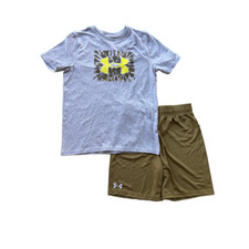 New Under Armour Boys 2-Piece T-Shirt Shorts Set Size YS,YM MSRP: 40.00