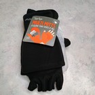 Sprigs Multi Mitts Phone Texting Zipper Pocket Black Fleece GLOVES Suede Palm — photo 1