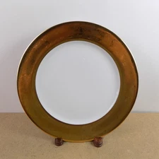 Philippe Deshoulieres Limoges Indienne Carat Gold Service Plate 11.75" VGC