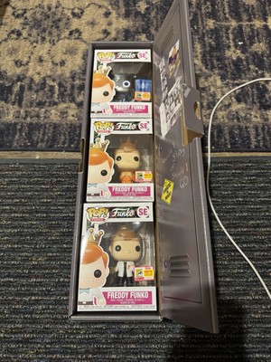 Funko Pop SDCC 2018 Stranger Things Locker Freddy Funko 3pack Complete Brand New