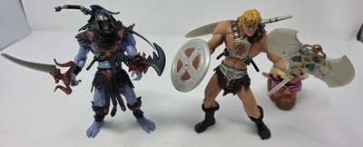 MOTU He-Man/Spin Blade Skeletor Masters Of The Universe 200X Lot  100% Complete