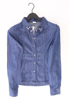   Second Life Fashion Vero Moda Bluse für Damen Gr. 36, S Langarm blau  