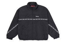 Supreme Logo Taping Track Jacket Black   Larg...