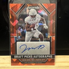 Jahleel Billingsley Draft Picks Autographs Red Prizm #DPA-JBI