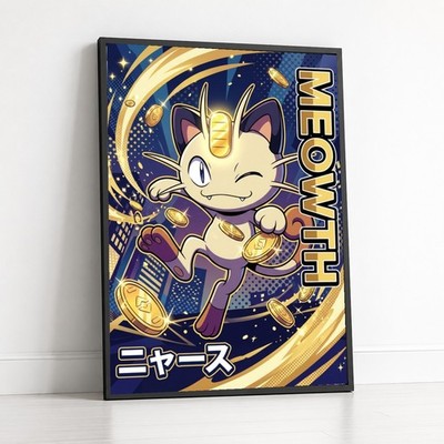 Poster Pokemon - Meowth 18x24 Ultra-HD Art Print