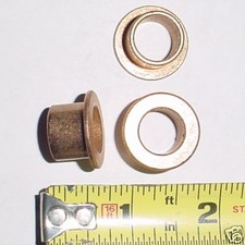 2 ea. Flanged Bronze Bushings 1/2 ID x 5/8 OD x 1/2 L