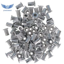 PACK 100 8-32 Aluminum Flange Nutserts Rivet Nut Rivnut Nutsert