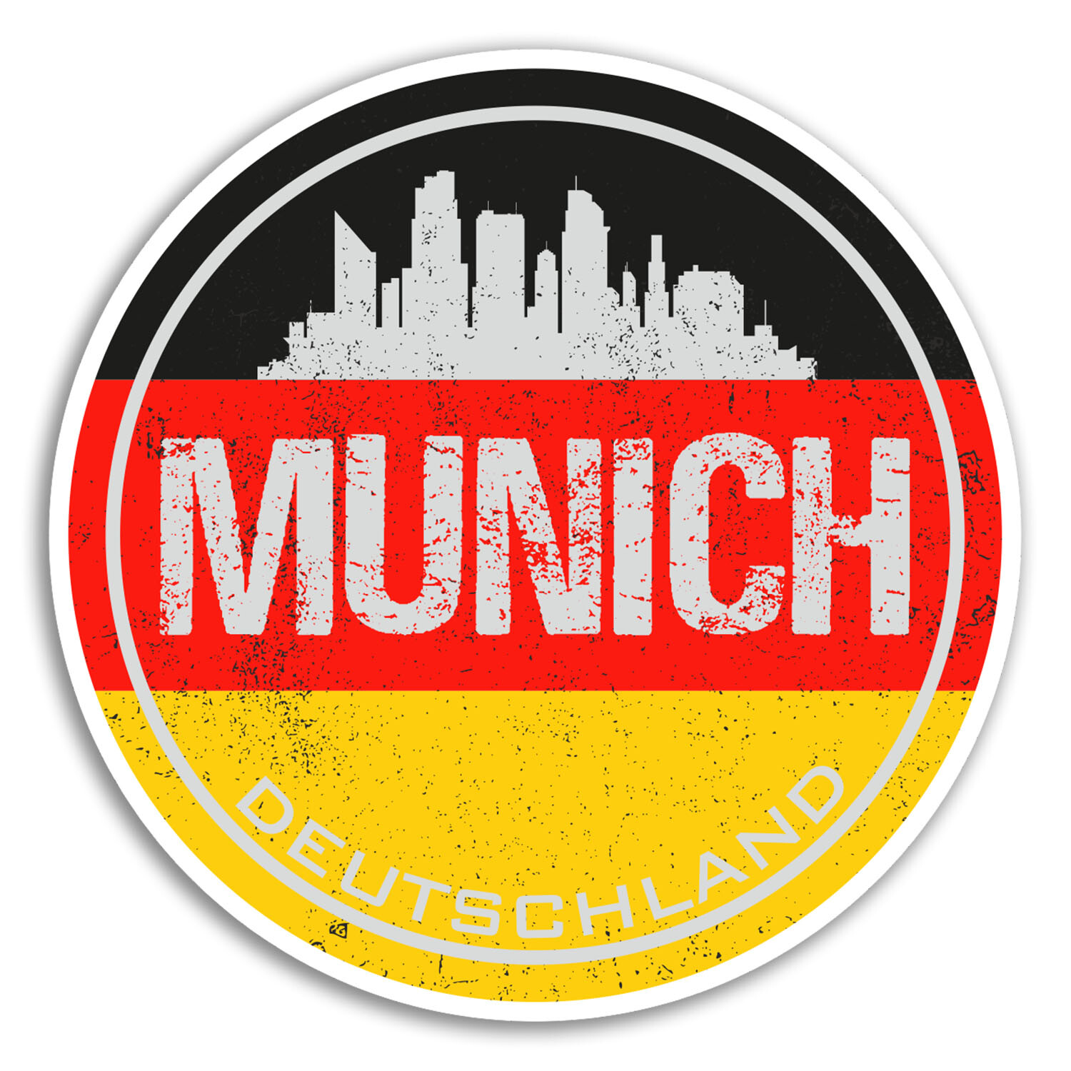 2 x 10cm Munich Germany Vinyl Stickers - Flag City Sticker Laptop Luggage #20052