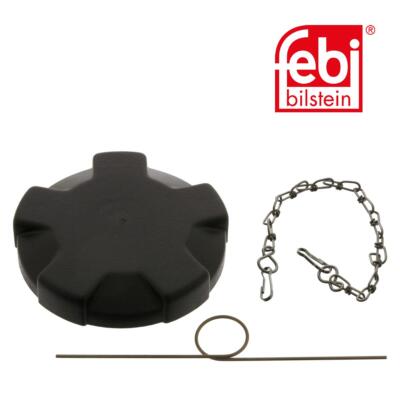 febi bilstein 06288 Tankdeckel mit Kette, unbelüftet für Volvo, Renault (RVI)