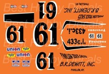61 Richie Evans B.r. Dewitt Torino 1969 124th Scale Waterslide Nascar Decals 61 Richie Evans B.r. Dewitt Torino 1969 124th Scale Waterslide Nascar Decals