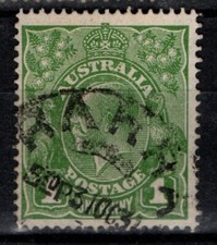 Australia 1926 1930 King George V KGV 1d Small multi Wmk  perf 14 SG86 Used 