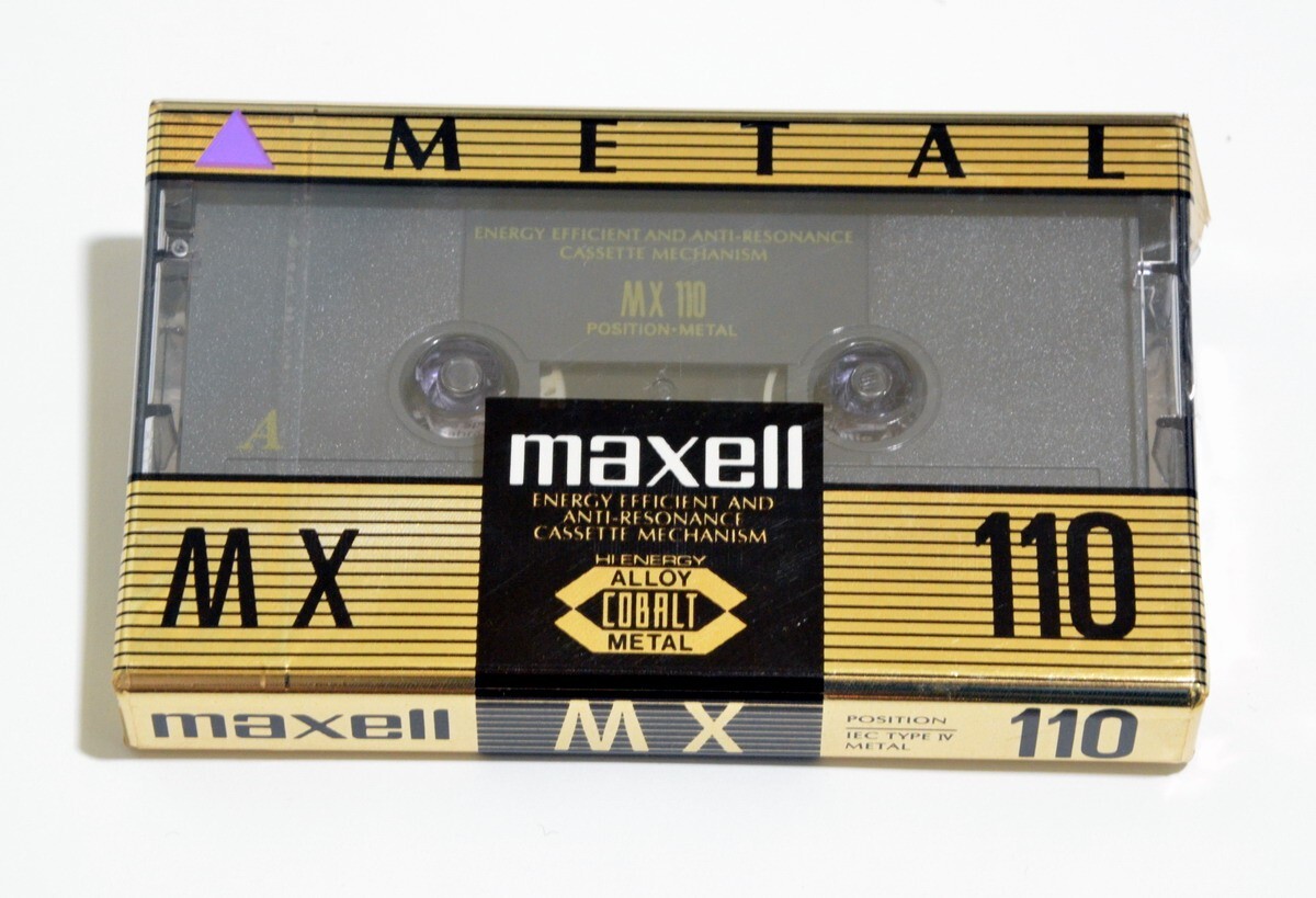 メタルカセットテープMX110 maxell MX 110分 TYPEⅣ メタルカセットテープ