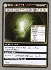 1 x carta Pathinder Rise of the Runelords 5 - Festering Maze of Sloth