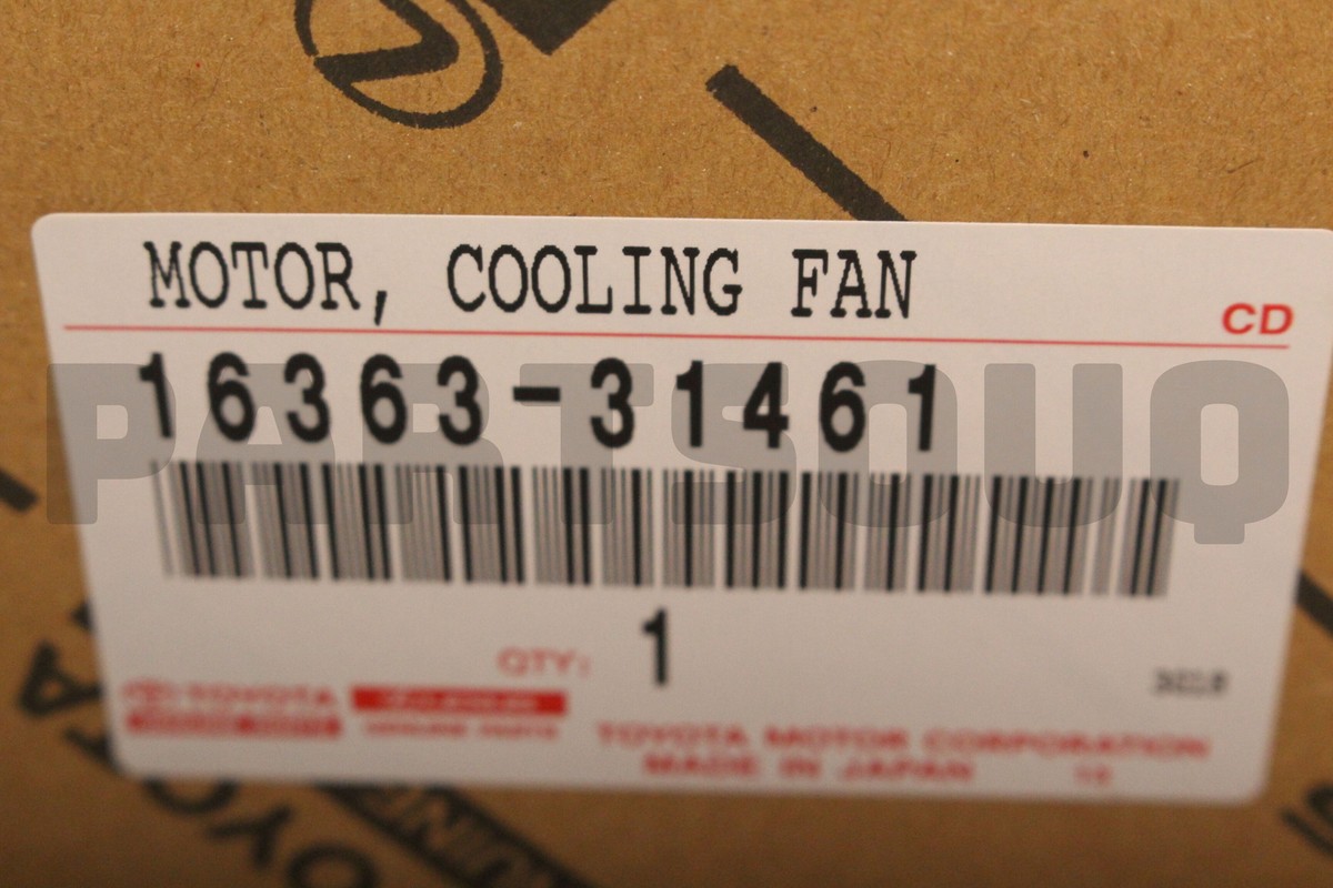 1636331461 Genuine Toyota MOTOR COOLING FAN 16363-31461 | eBay 
