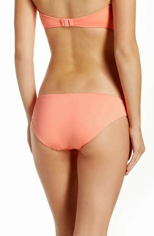 Parte inferior de bikini Seafolly 147312 Beach Squad Hipster para mujer fluro melón talla 8 US Foto 2 de 2