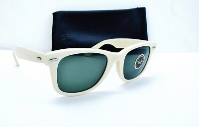 Vintage B&L Ray Ban USA Wayfarer 5022 Creamy White Frame