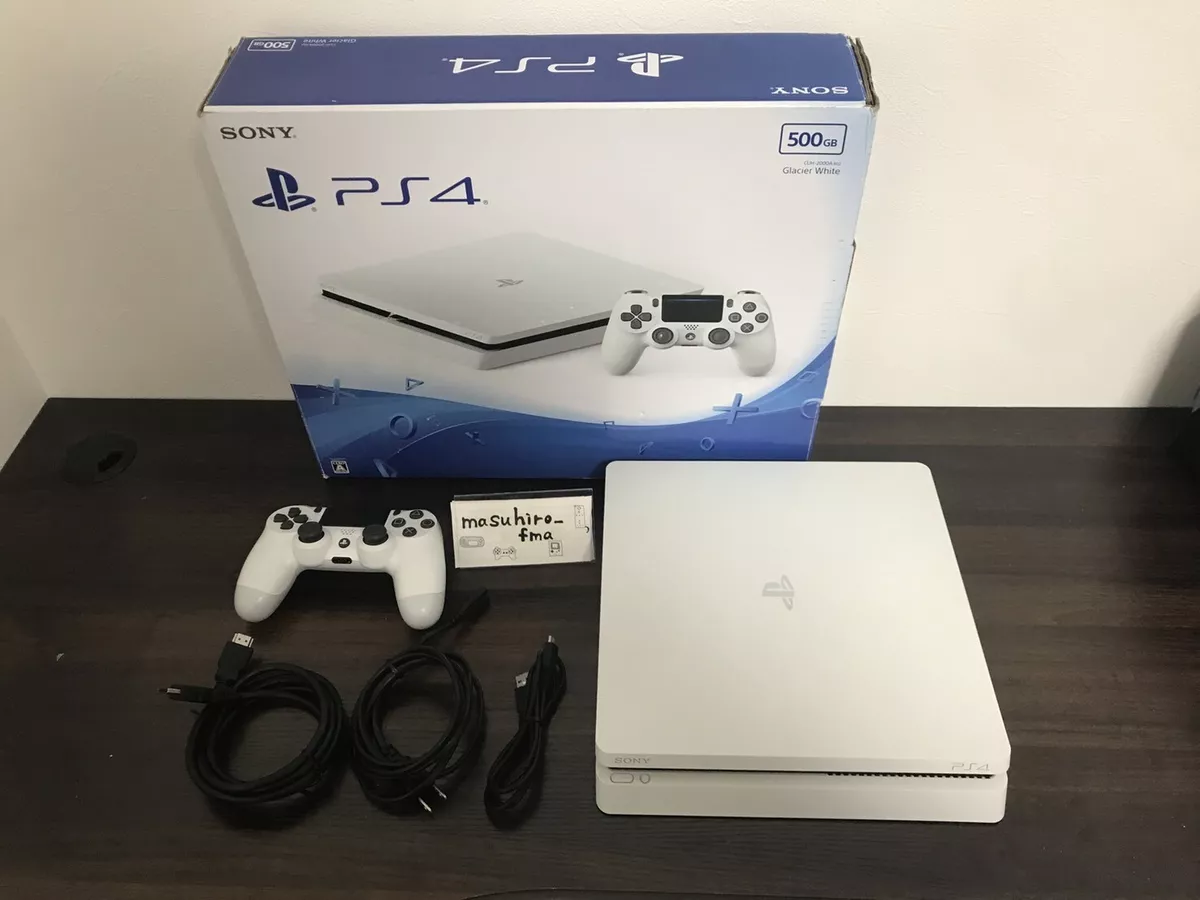 SONY Playstation 4 PS4 Glacier White Console 500GB CUH-2000AB02 w/box