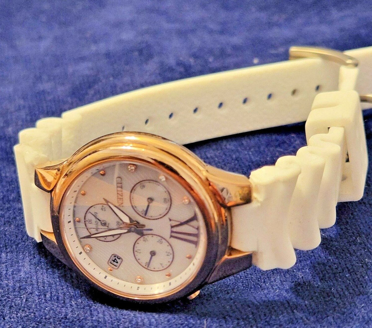 CITIZEN ECO DRIVE SWAROVSKI CRYSTAL CHRONO MEN'S WATCH | eBay