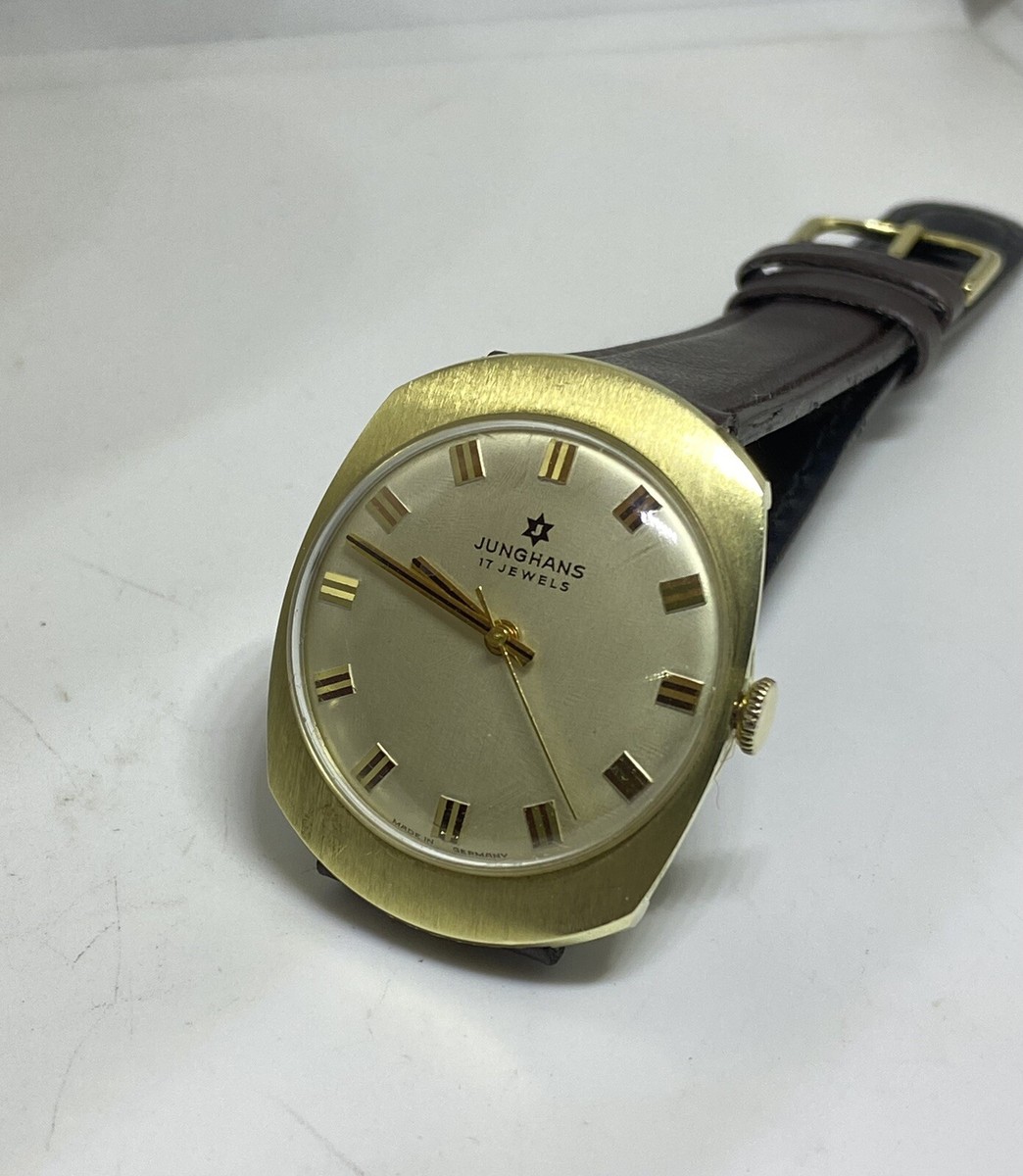 Junghans Herrenuhr Gold Junghans Uhr Mit Goldarmband Junghans