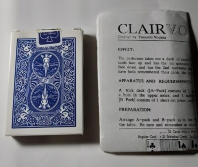 CLAIRVOYANCE by Tsuyoshi Nojima - Vintage Card Magic Trick