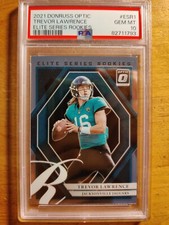TREVOR LAWRENCE 2021 DONRUSS OPTIC ELITE SERIES I THE ROOKIES PSA 10 GEM MINT RC