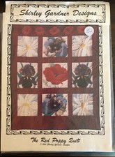 The Red Poppy Quilt Applique Quilt PATTERN ONLY Flower Floral Shirley Gardner