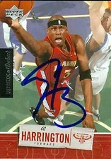 Al Harrington autographed Basketball Card Hawks 2005 Upper Deck Rookie Debut #3