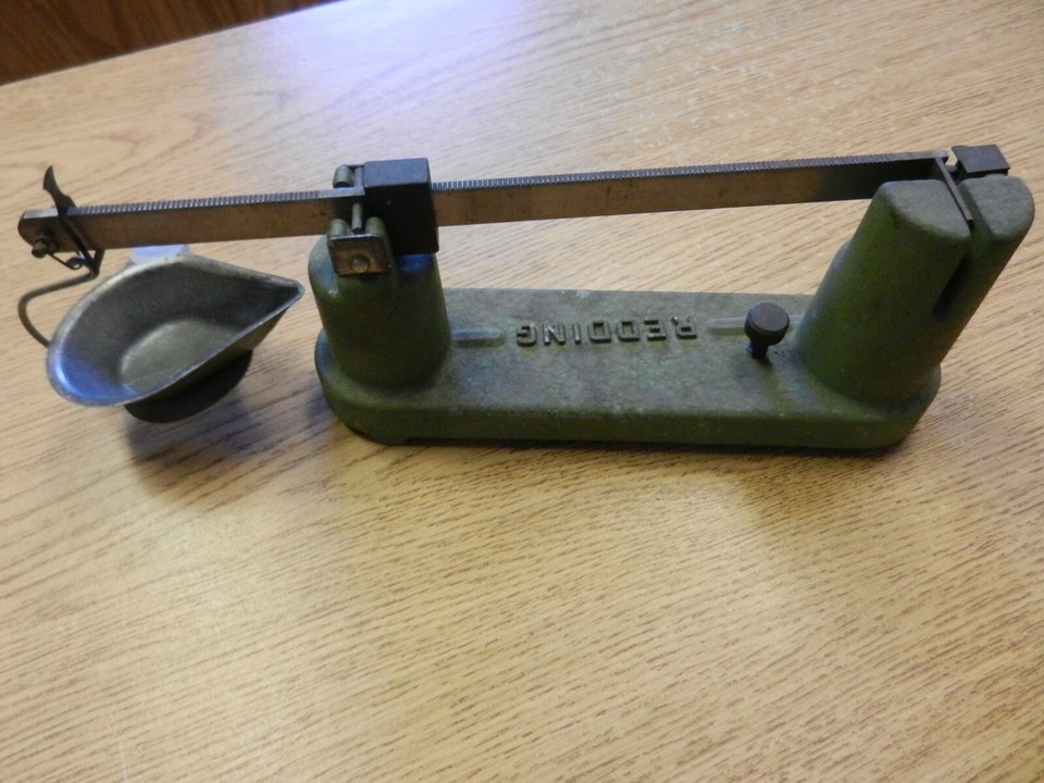 Vintage Redding Powder & Bullet Scale Reloading Green Used | eBay