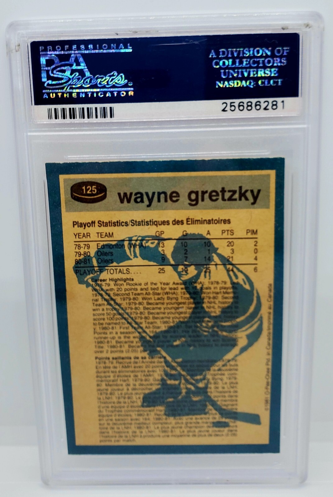 1981-82 OPC Wayne Gretzky PSA 9 MINT CARD #125 Super-Action π view 4