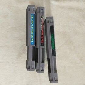 NES Football Games Tecmo Bowl Tecmo Superbowl Touchdown Fever Lot Of 3