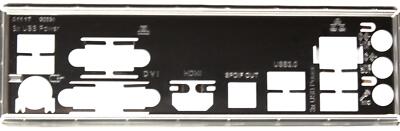 Gigabyte GA-Z68MA-D2H-B3 Rev.1.3 - Blende - Slotblech - IO Shield   #154163