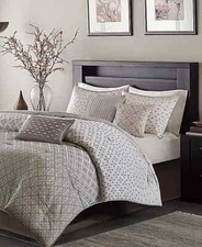 MADISON PARK Biloxi Jacquard Geometric 7-Pc. Comforter Set, King