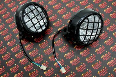 GRADE B SET 2 x NEW Headlights Yamaha Banshee Warrior lens bulbs lights grills