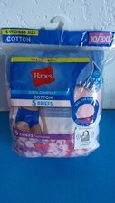 NWT - 5 Pack Hanes Cotton Briefs / Underwear / Panties, Women's 3XL  18-20 
