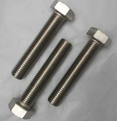 Hex Head Bolt M16 16mm - 2.0 x 80 Long ''3 Bolts'' Stainless Steel  M16-2.0x80