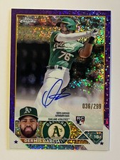 2023 Topps Chrome Dermis Garcia Rookie Card Purple Speckle Refractor /299